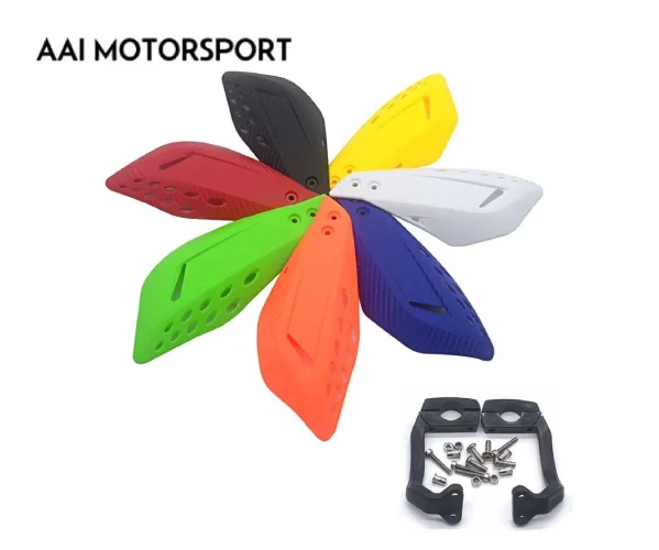 Universal Motorcycle Hand Guards - Black